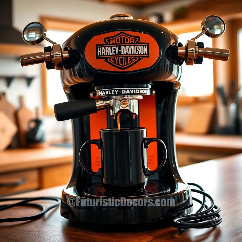 Harley Inspired Coffee Machine