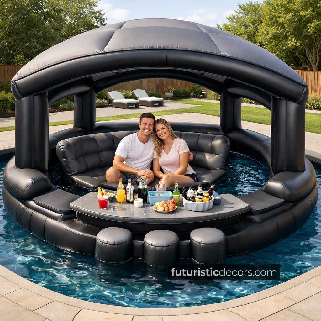 Inflatable Bar Pools | The Ultimate Chill-Out Pool Design Giant Inflatable Bar Pool