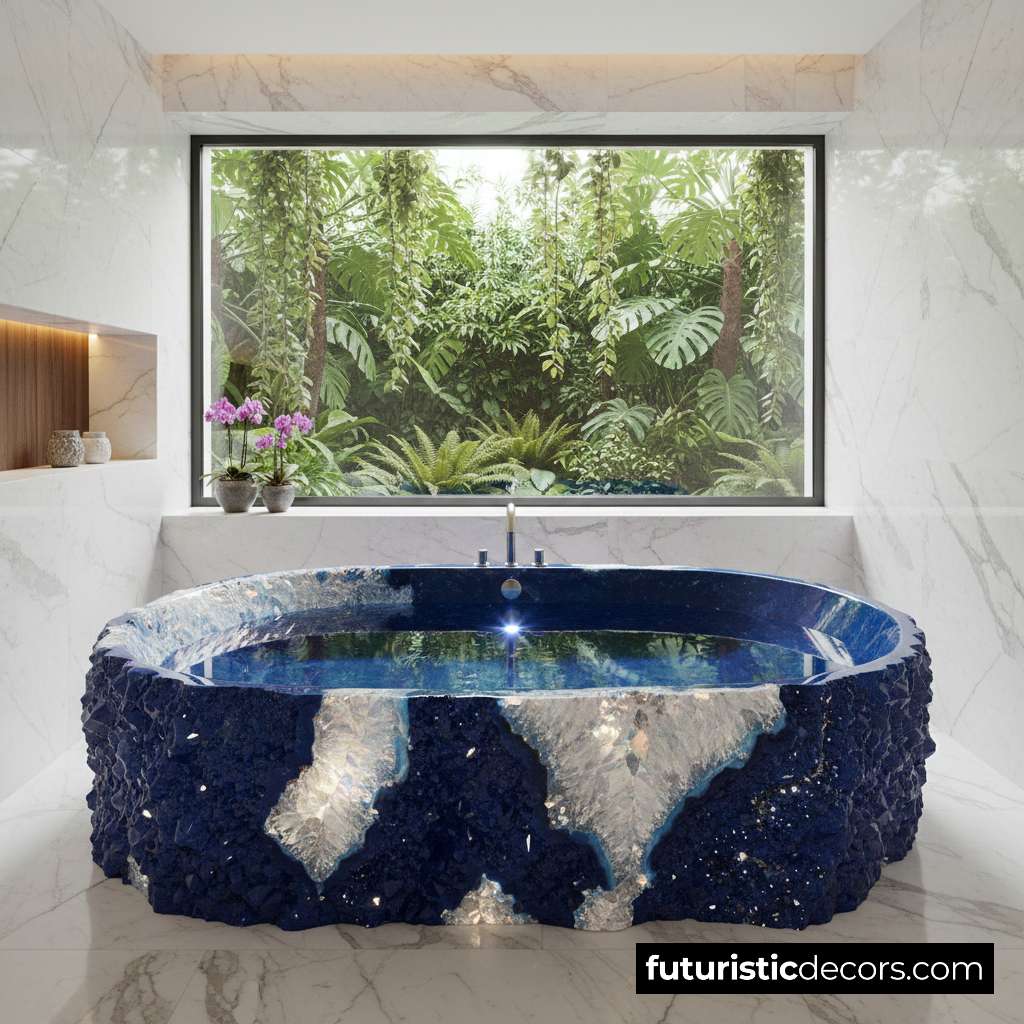 Stunning Crystal Bathtub