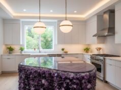 Luxury Mineral Crystal Kitchen Island – Luxurious & Artistic interiors Crystal Kitchen Islands