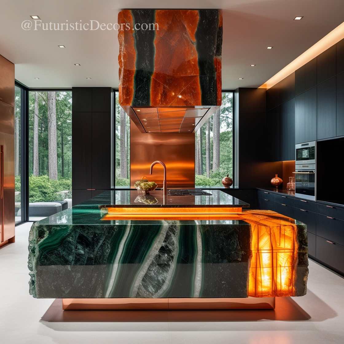 Mineral Crystal Kitchen Islands