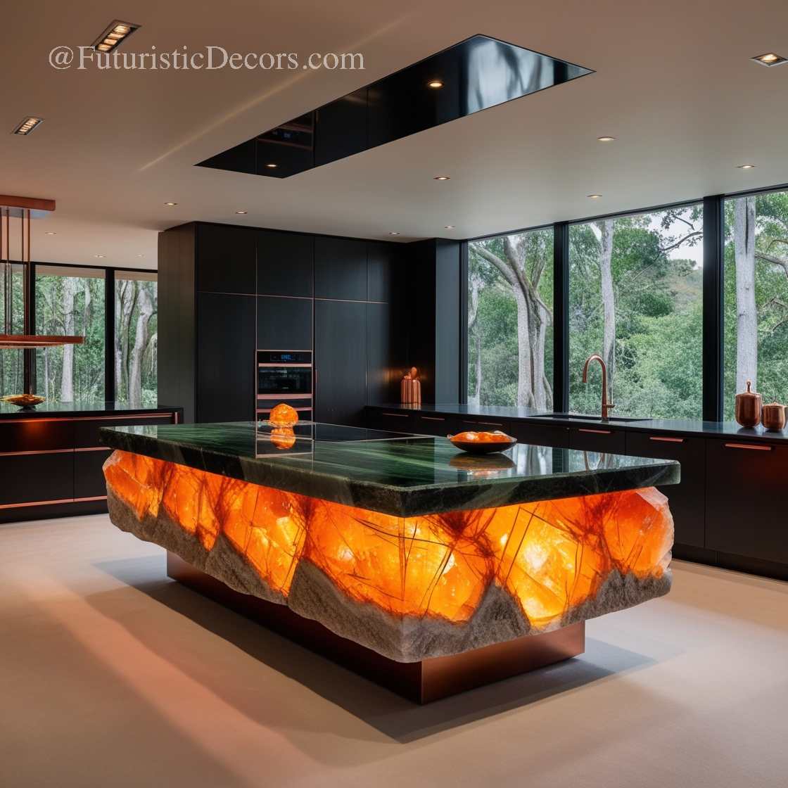 Mineral Crystal Kitchen Islands