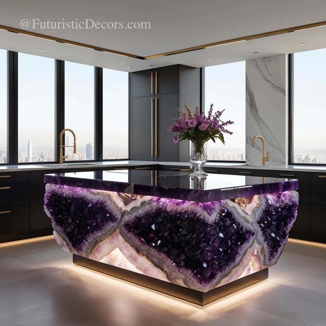 Mineral Crystal Kitchen Islands