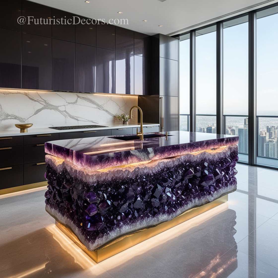 Mineral Crystal Kitchen Islands