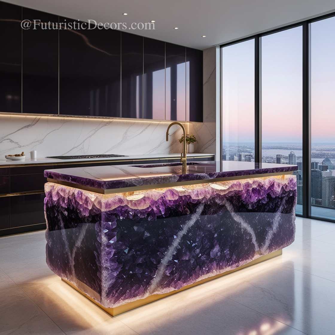 Mineral Crystal Kitchen Islands