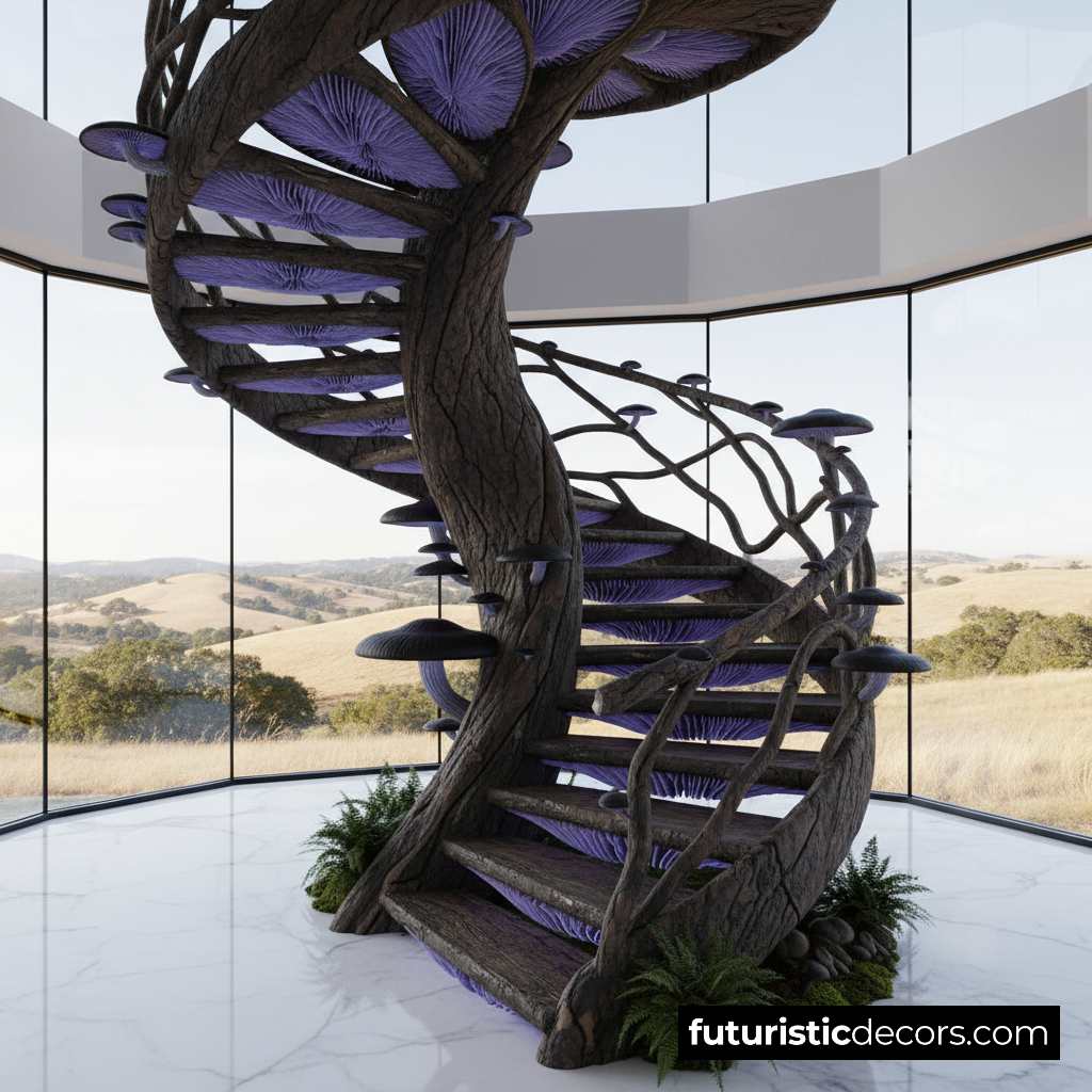 Mushroom Staircases | New Trend for Organic Interior Design Mushroom Staircases