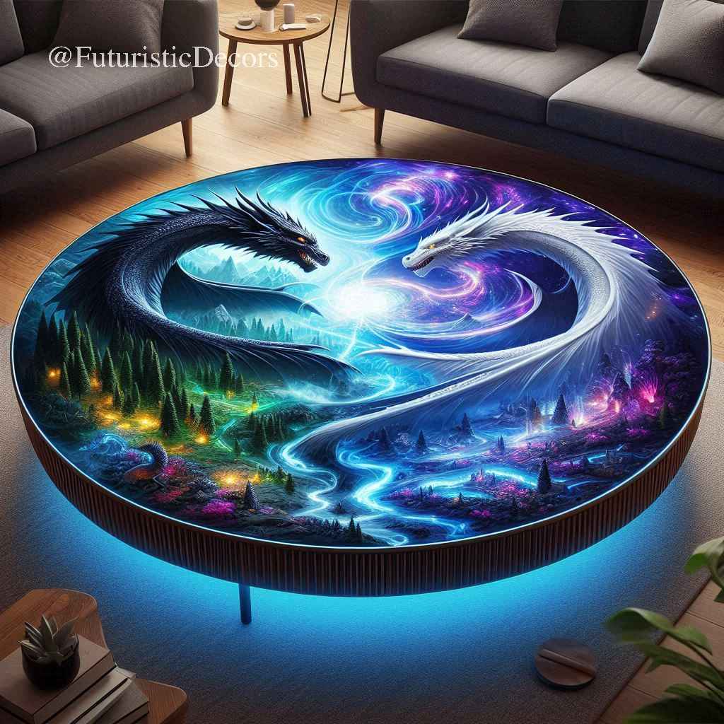 Stunning Dragon Themed Coffee Table