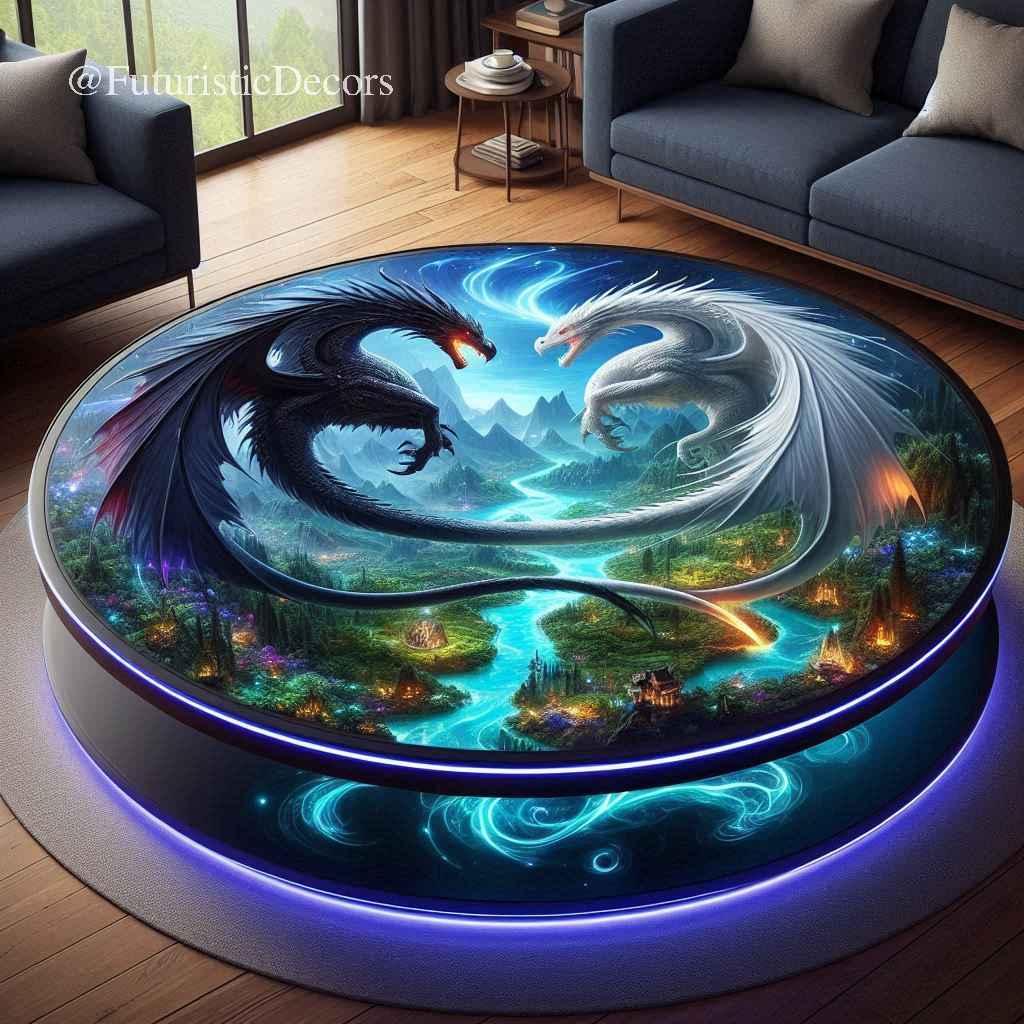 Stunning Dragon Themed Coffee Table