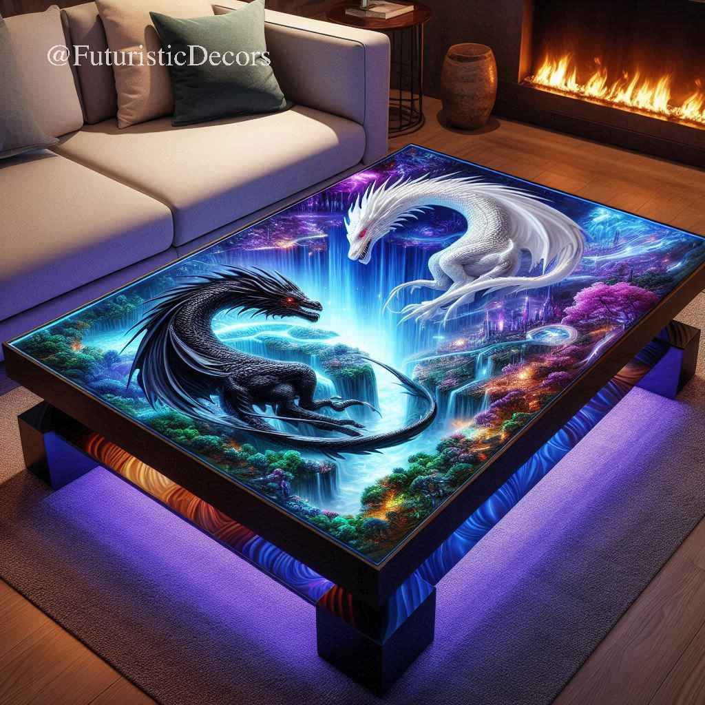 Stunning Dragon Themed Coffee Table