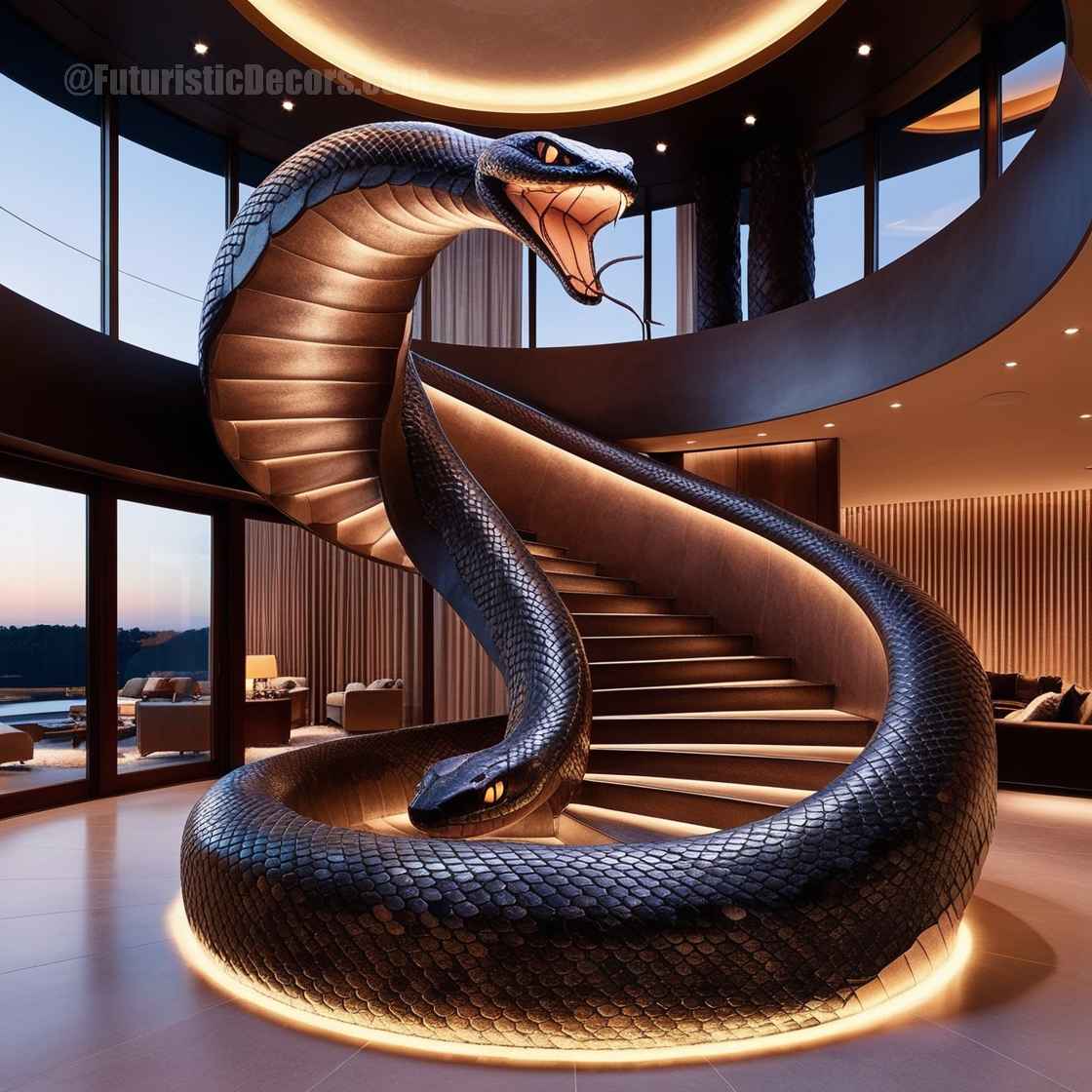 Snake Shaped Staircase