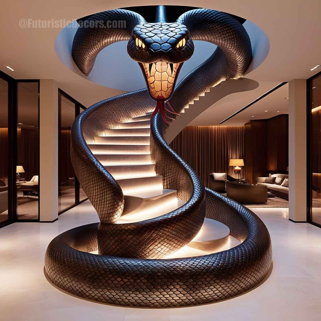 Snake Shaped Staircase