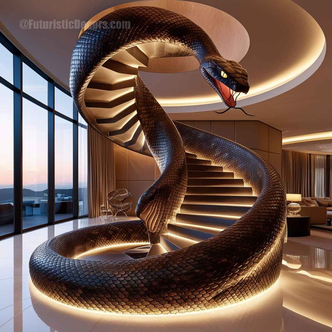 Snake Shaped Staircase