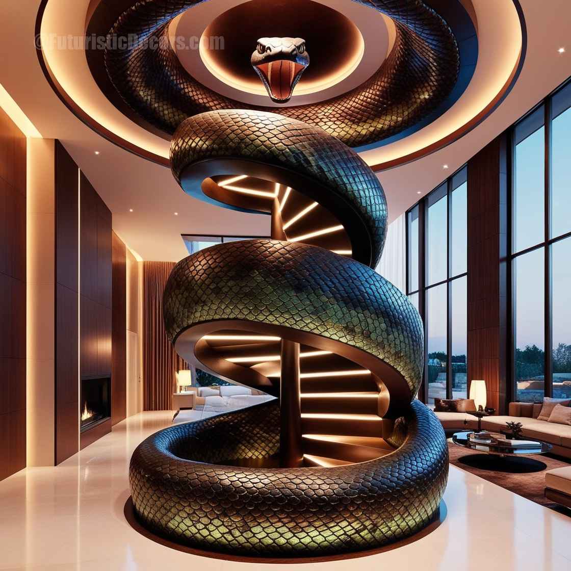 Snake Shaped Staircase