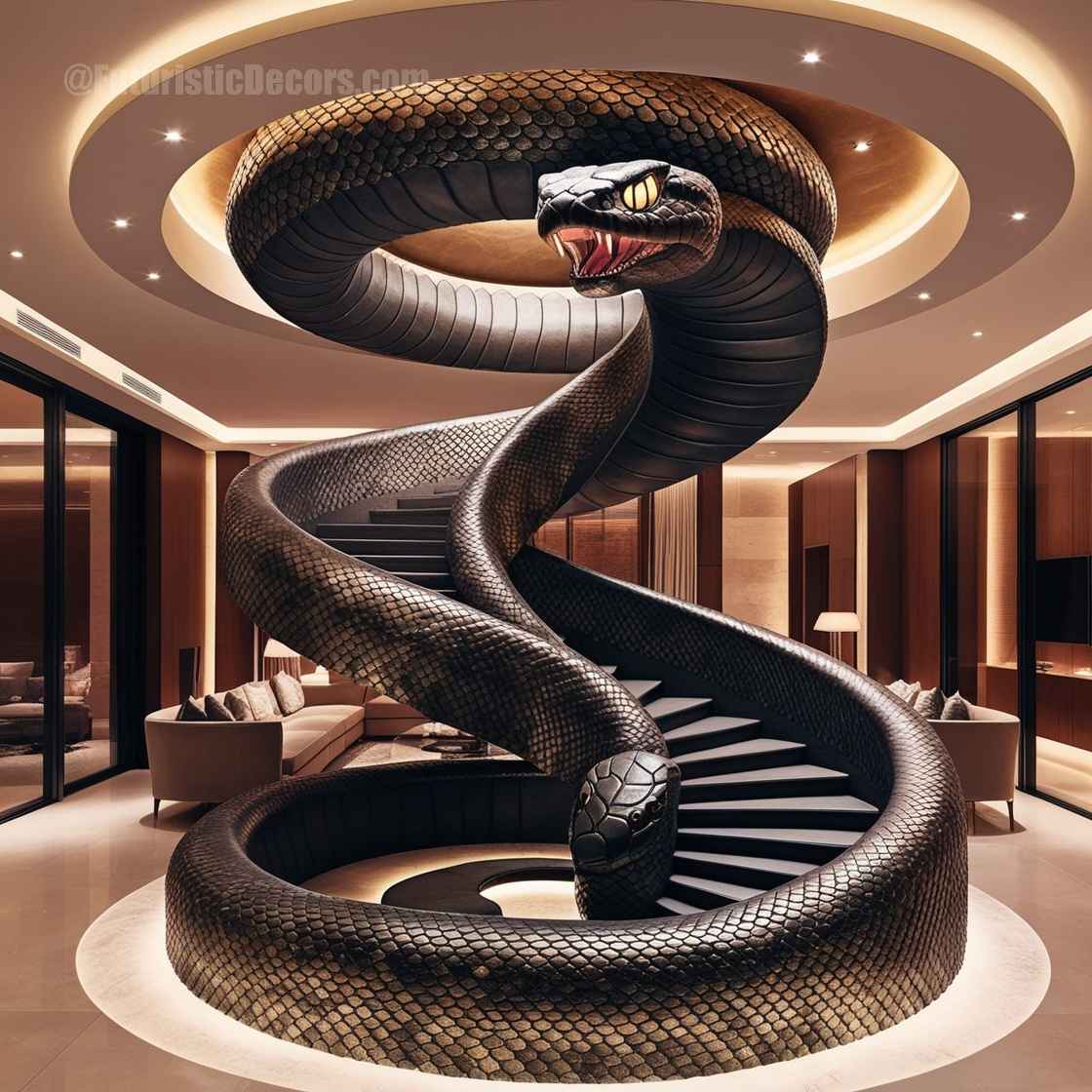 Snake Shaped Staircase