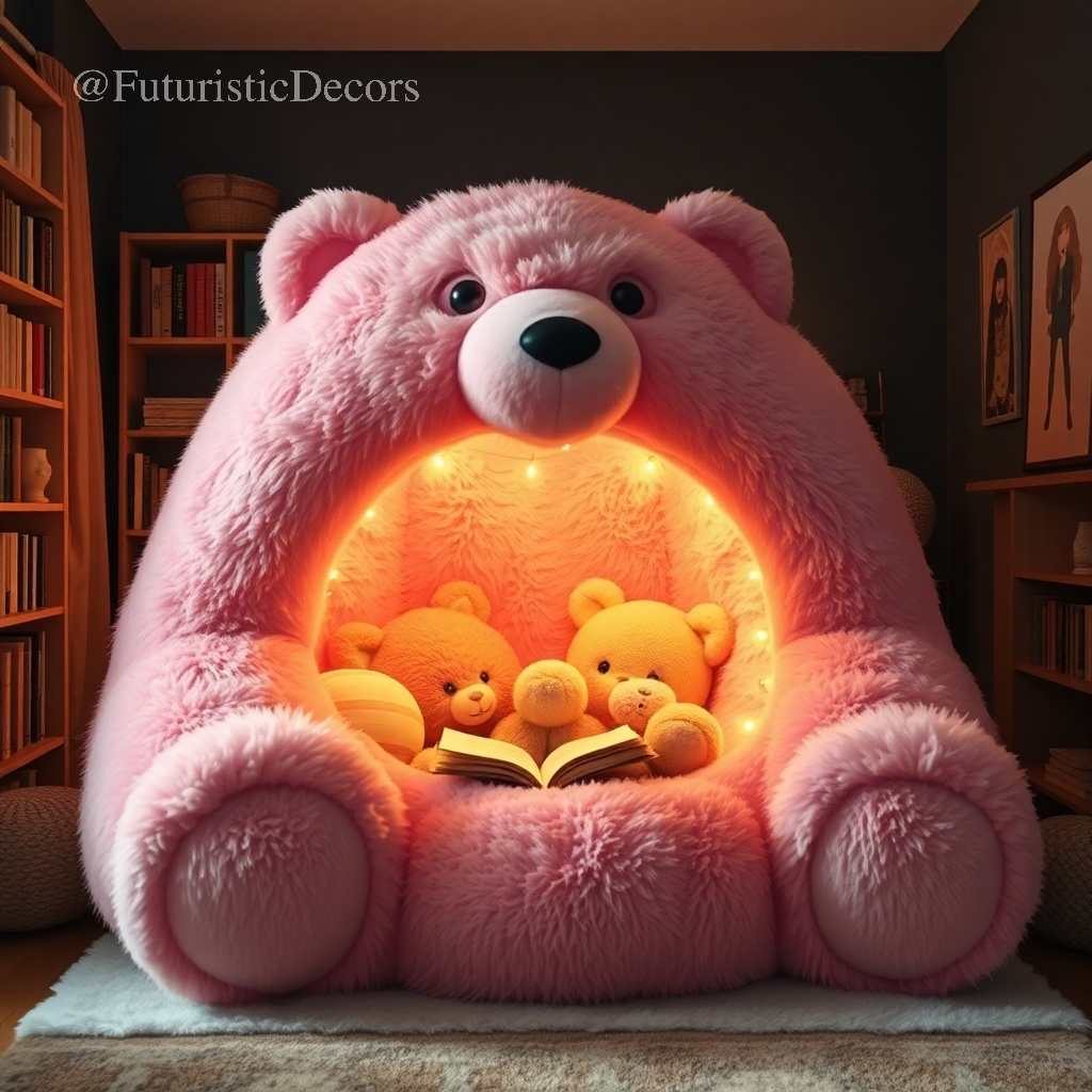 Cute Bear Reading Dens