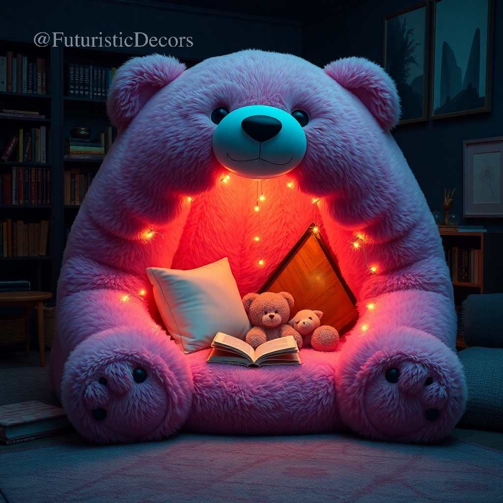 Cute Bear Reading Dens