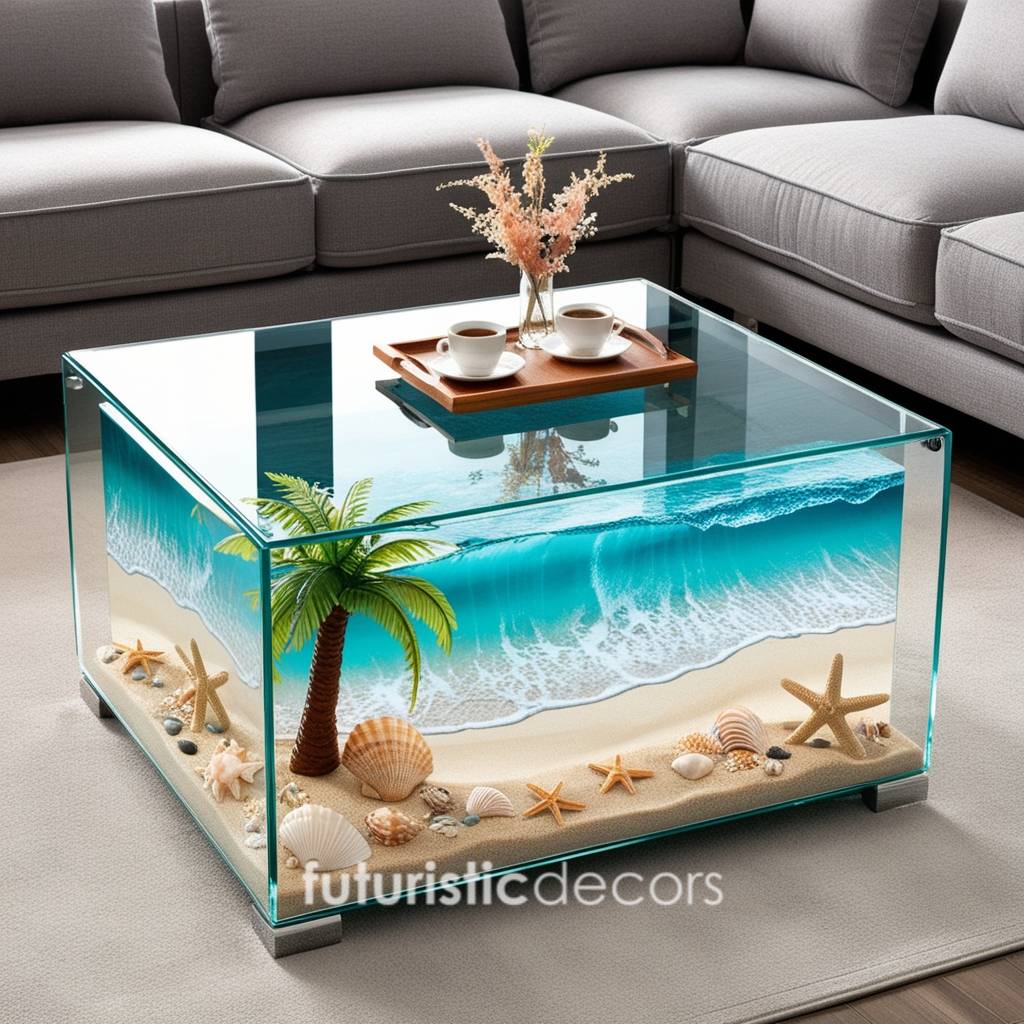 Active Scene Beach Coffee Table