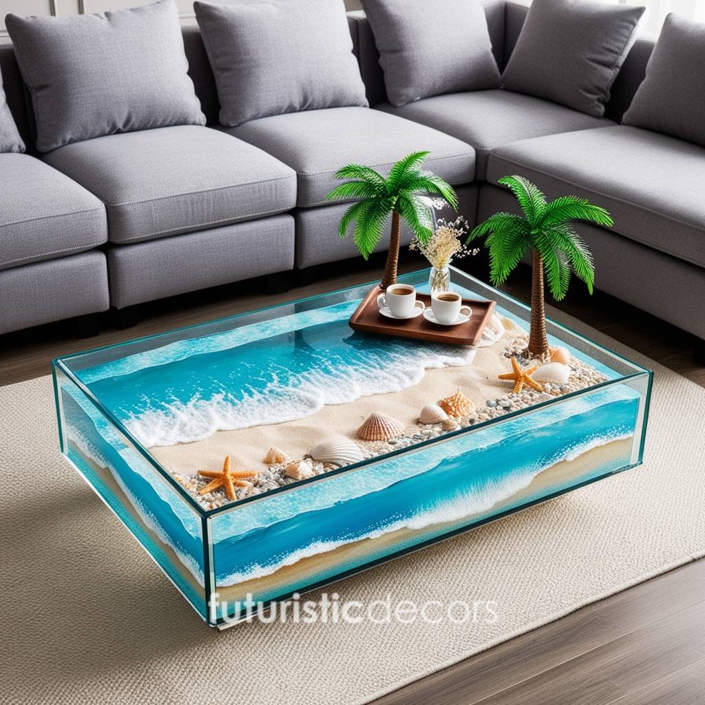 Active Scene Beach Coffee Table