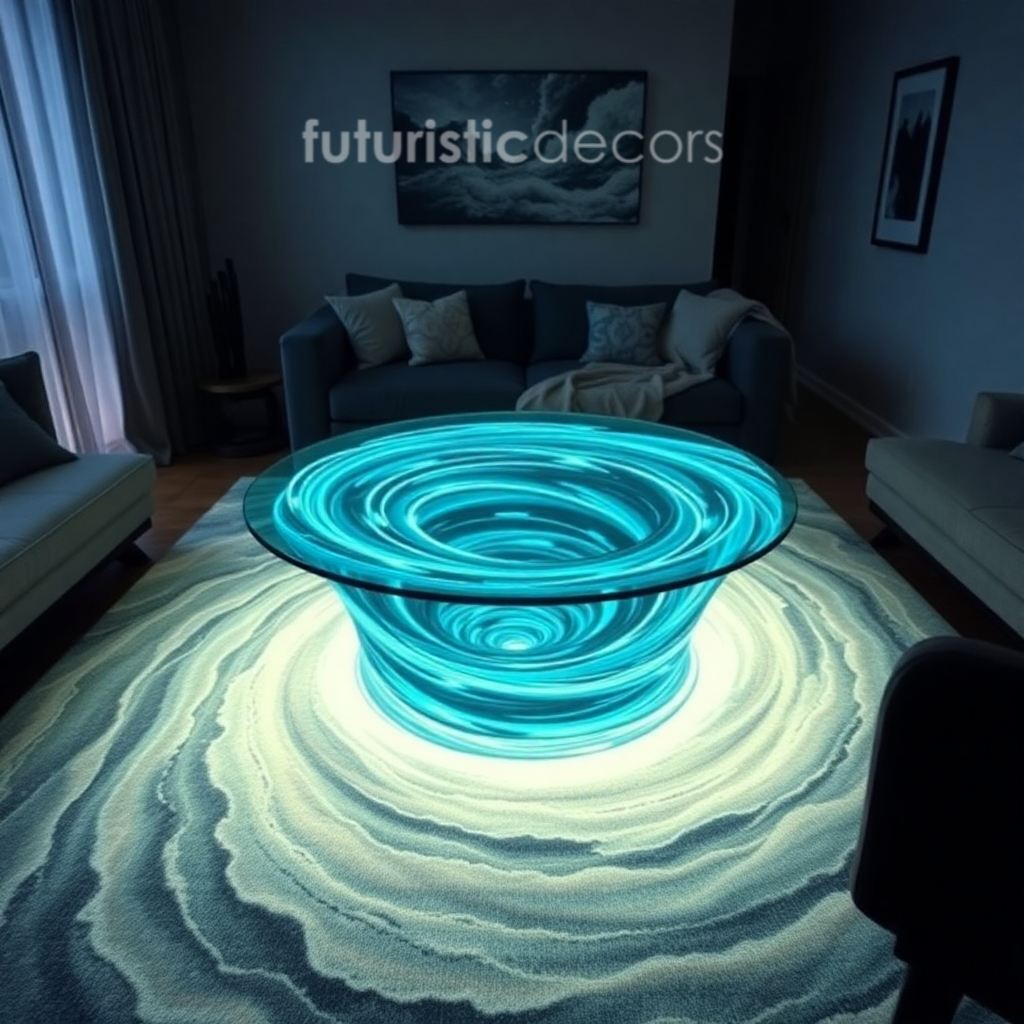 Water Vortex Coffee Table