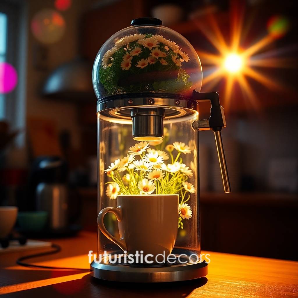 Flower Coffee Machine