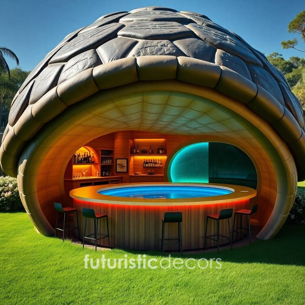 Giant Turtle Hot Tub Shelter