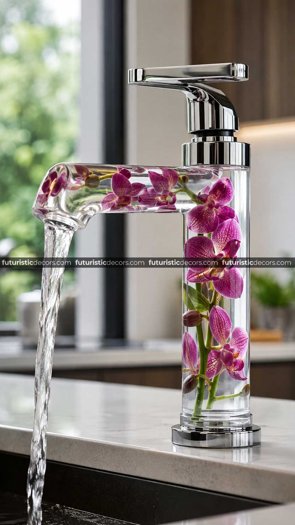Flower Epoxy Resin Faucet: Premium Resin Crafted Floral Faucets Epoxy Flower Faucets