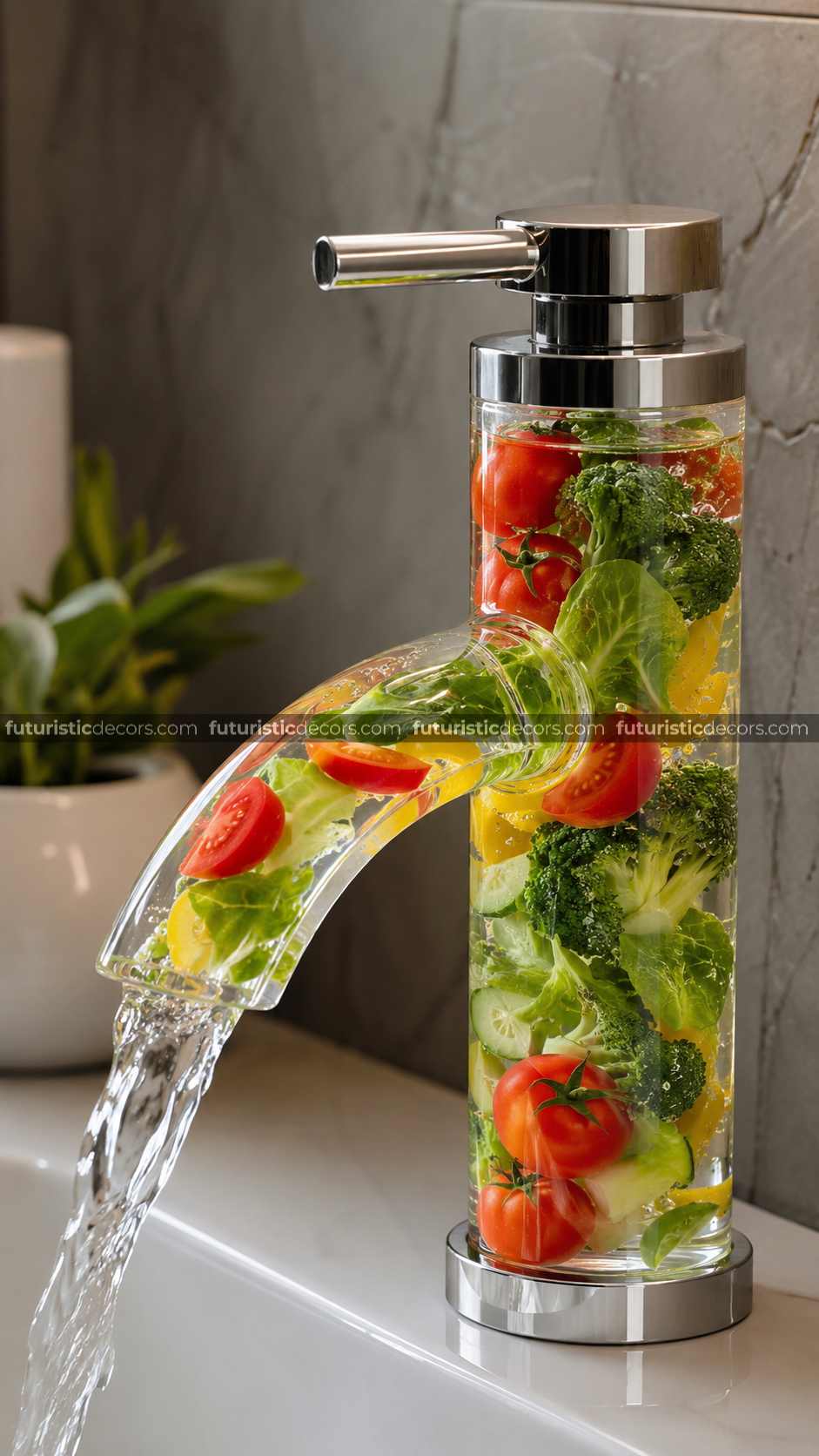 Stunning Epoxy Vegetables Faucet