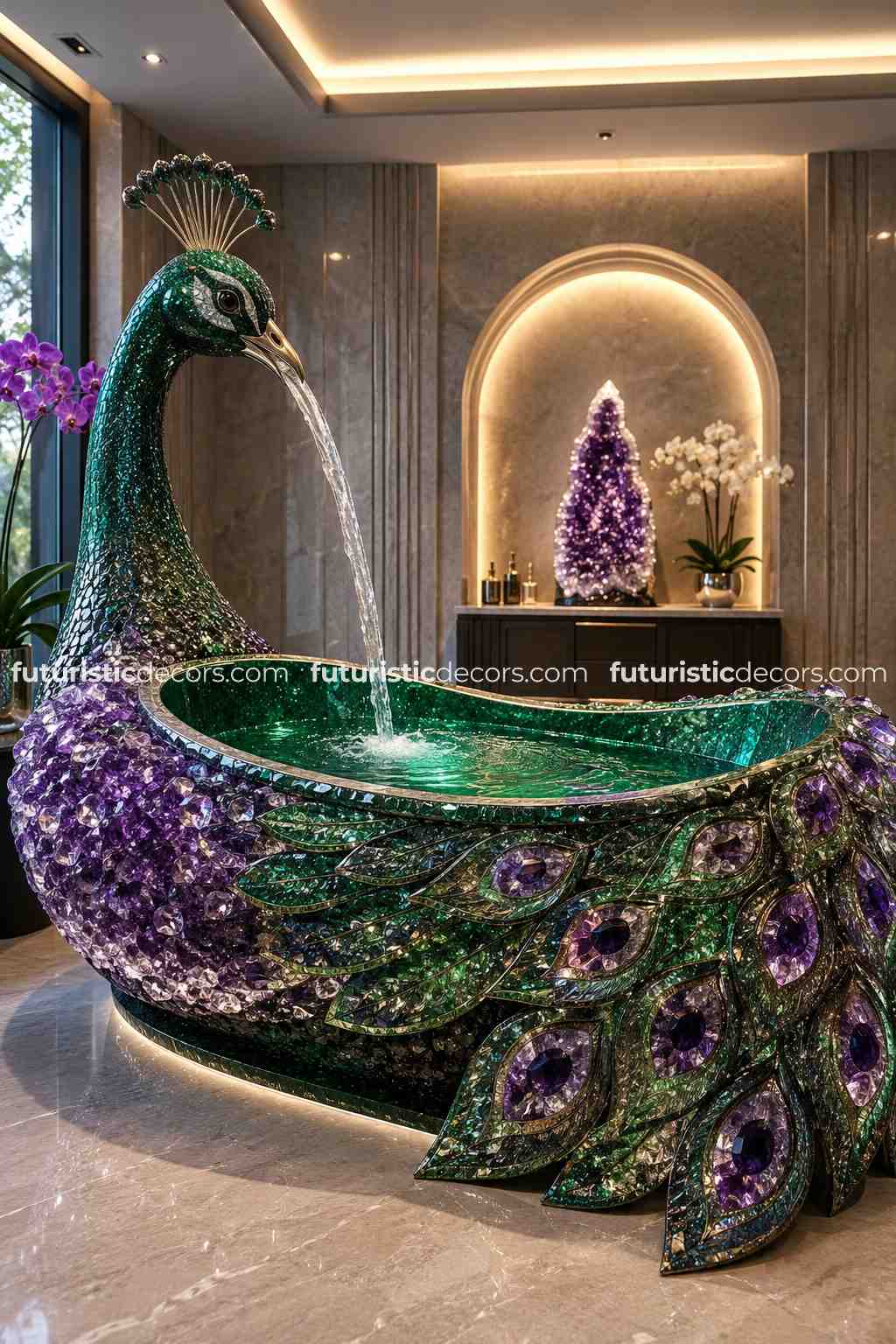 luxury peacock bathtubs