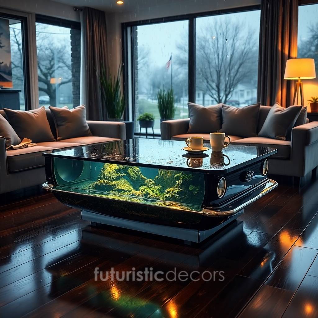 Mustang Aquarium Coffee Table