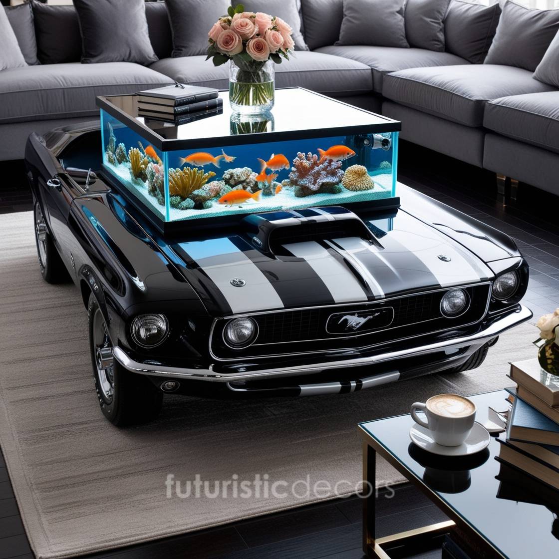 Mustang Aquarium Coffee Table