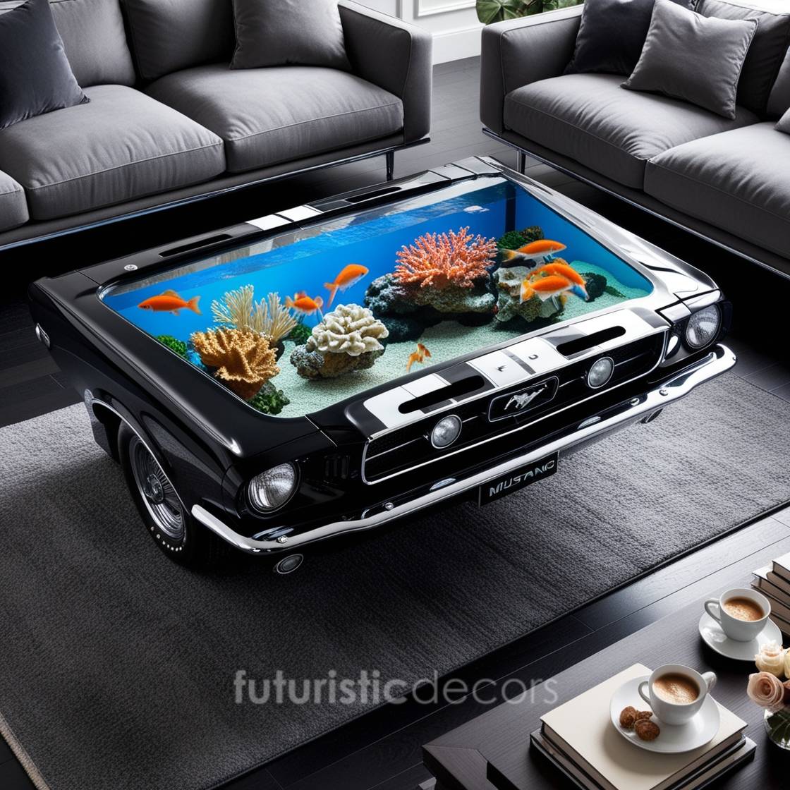 Mustang Aquarium Coffee Table