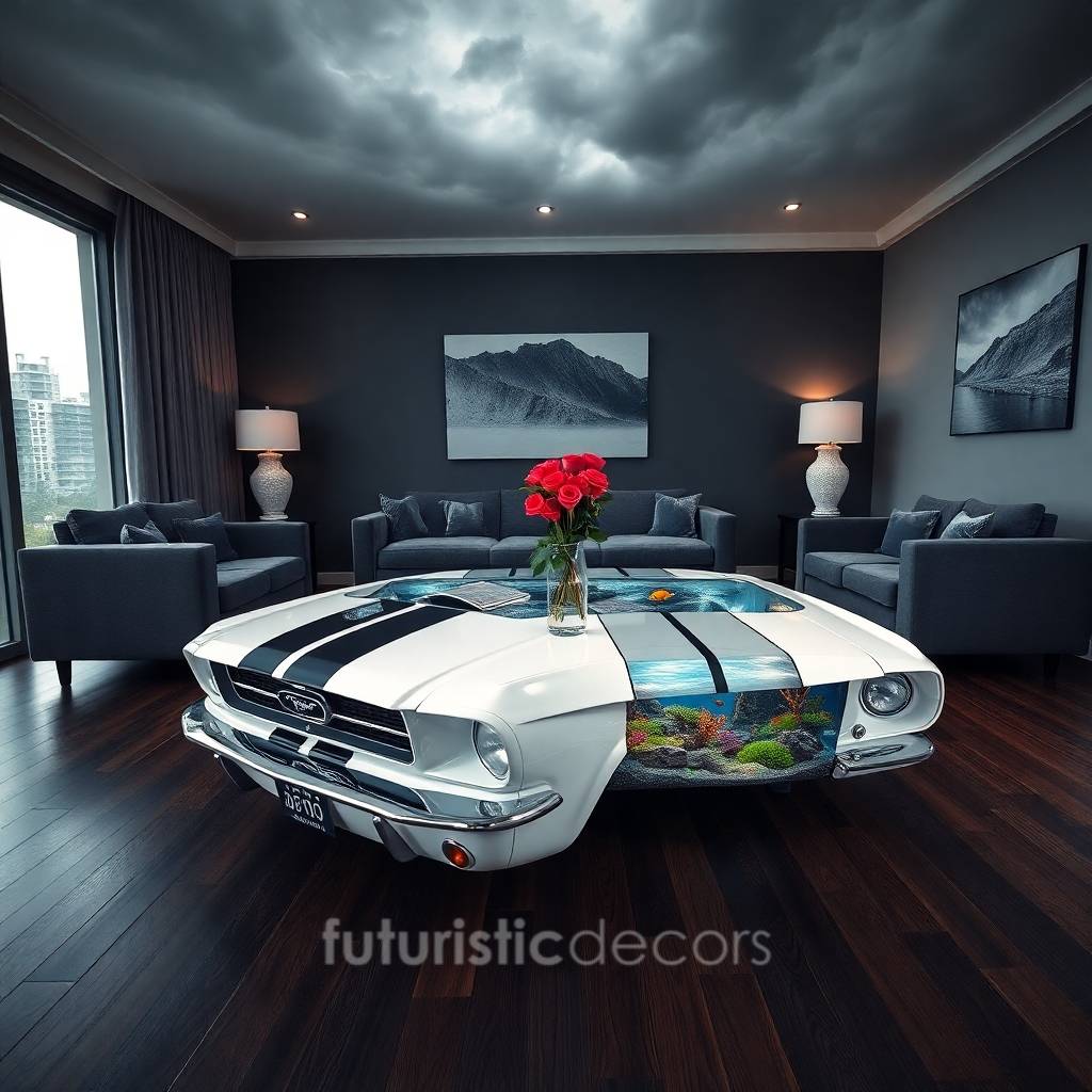 Mustang Aquarium Coffee Table