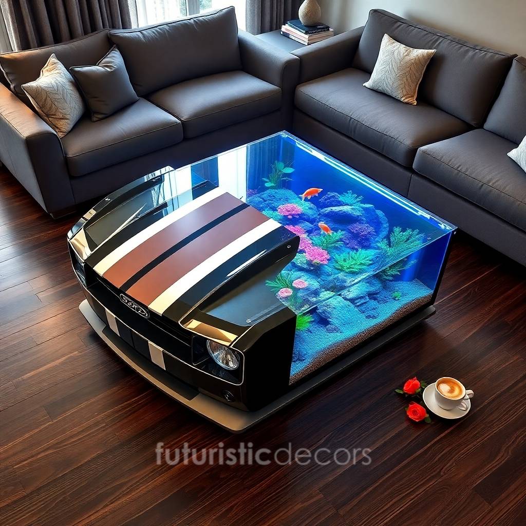 Mustang Aquarium Coffee Table