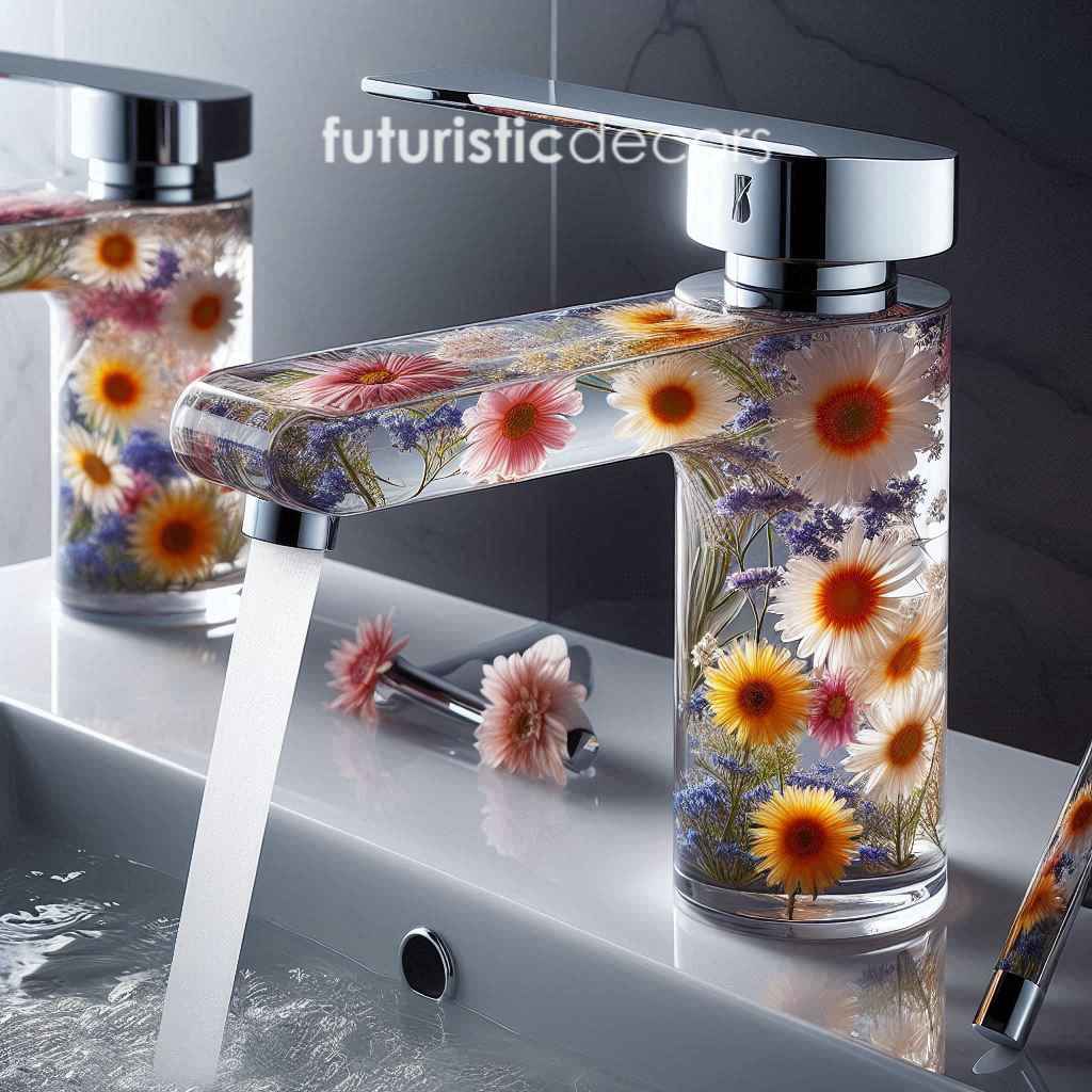 Flower Epoxy Resin Faucet