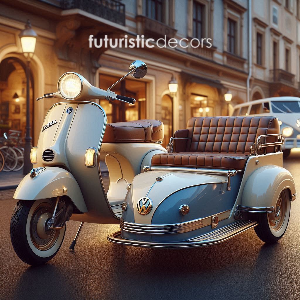 Vespa with Volkswagen Sidecar