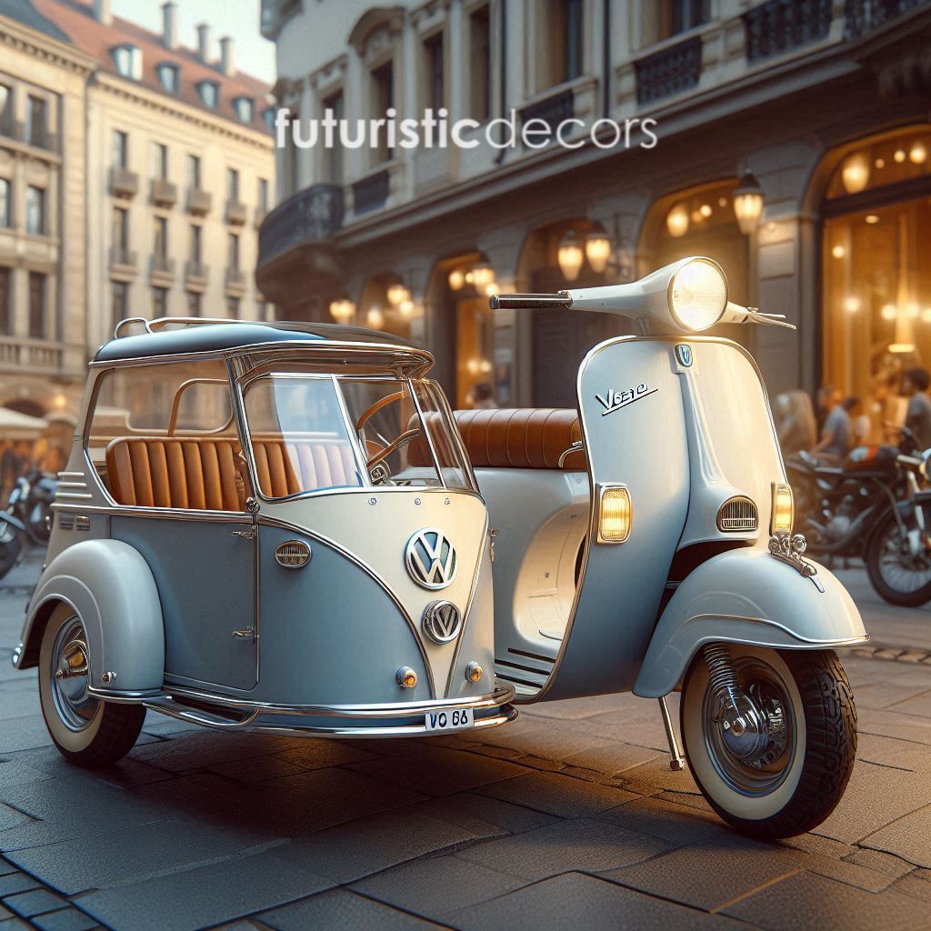 Vespa with Volkswagen Sidecar