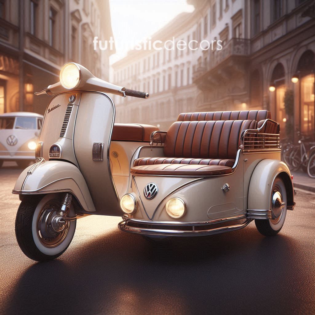 Vespa with Volkswagen Sidecar