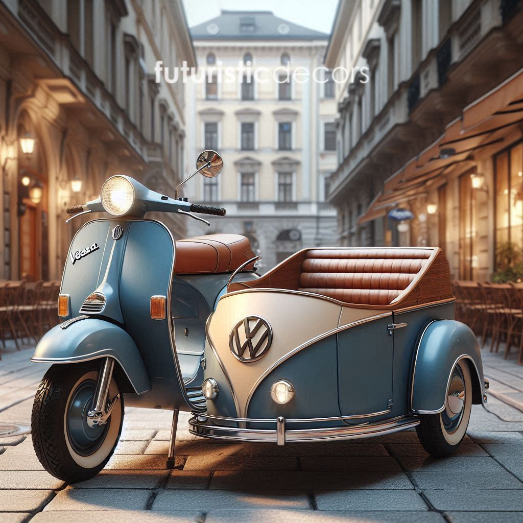 Vespa with Volkswagen Sidecar