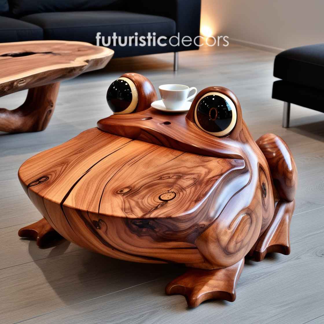 Wooden Frog Coffee Table