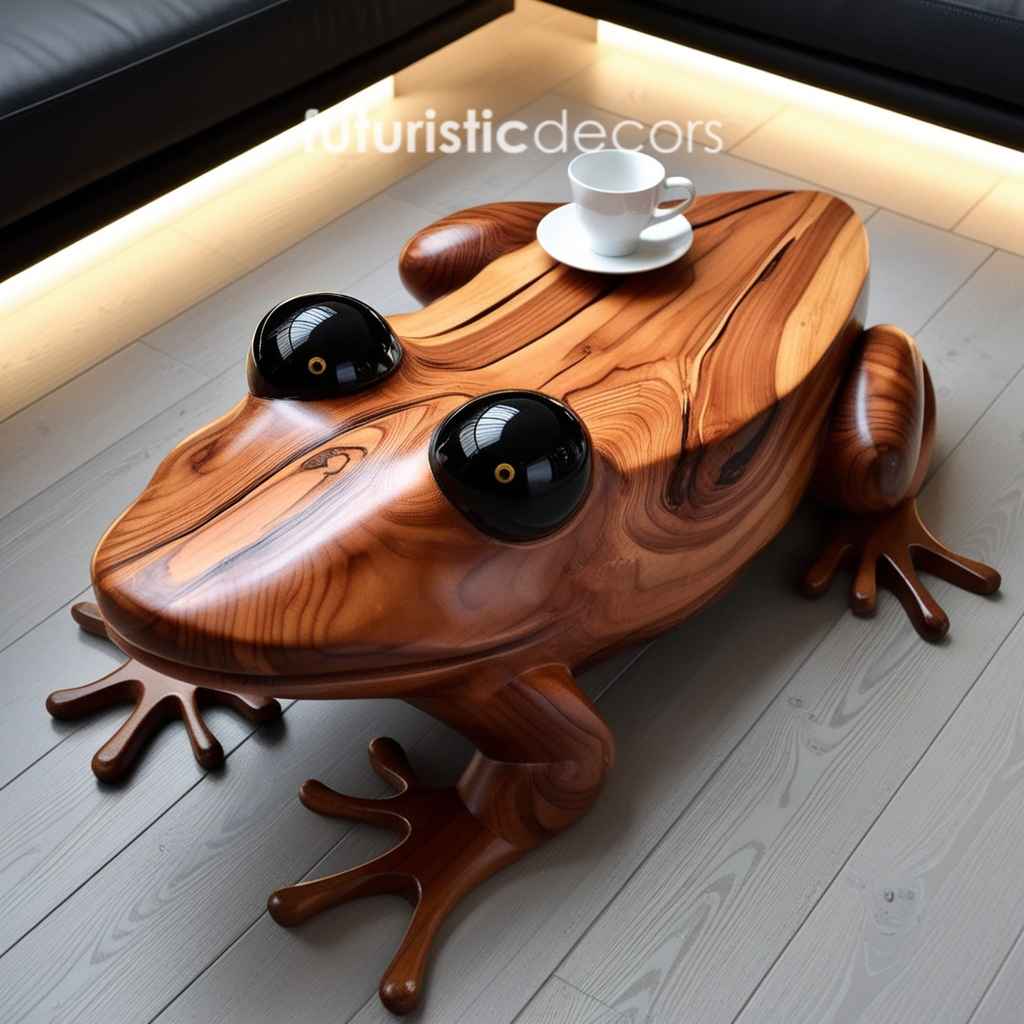 Wooden Frog Coffee Table