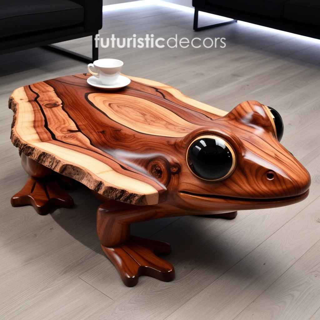 Wooden Frog Coffee Table