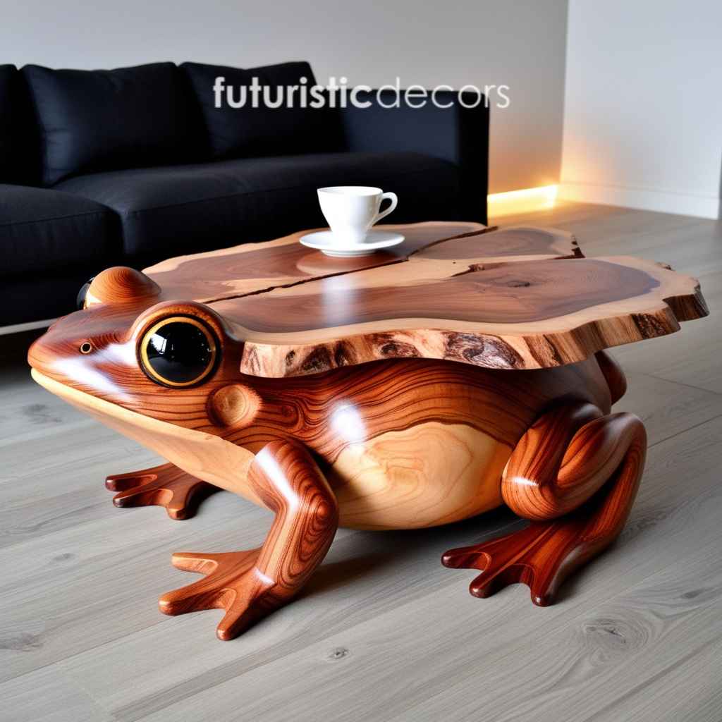 Wooden Frog Coffee Table