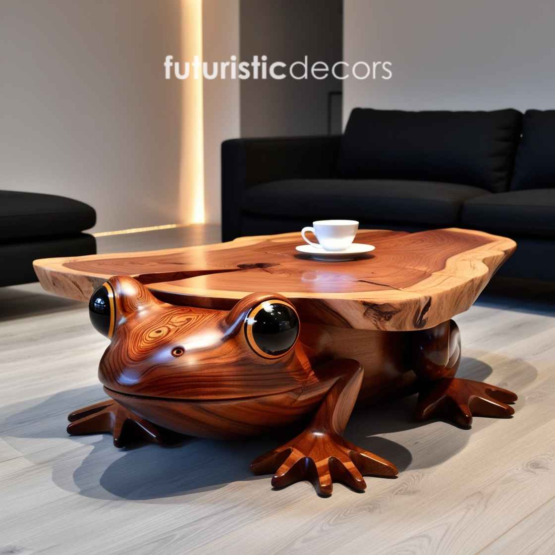 Wooden Frog Coffee Table