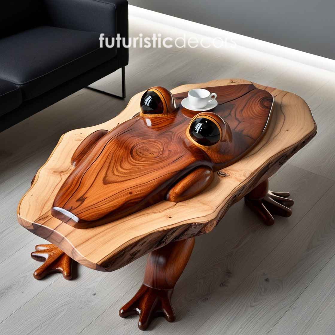 Wooden Frog Coffee Table