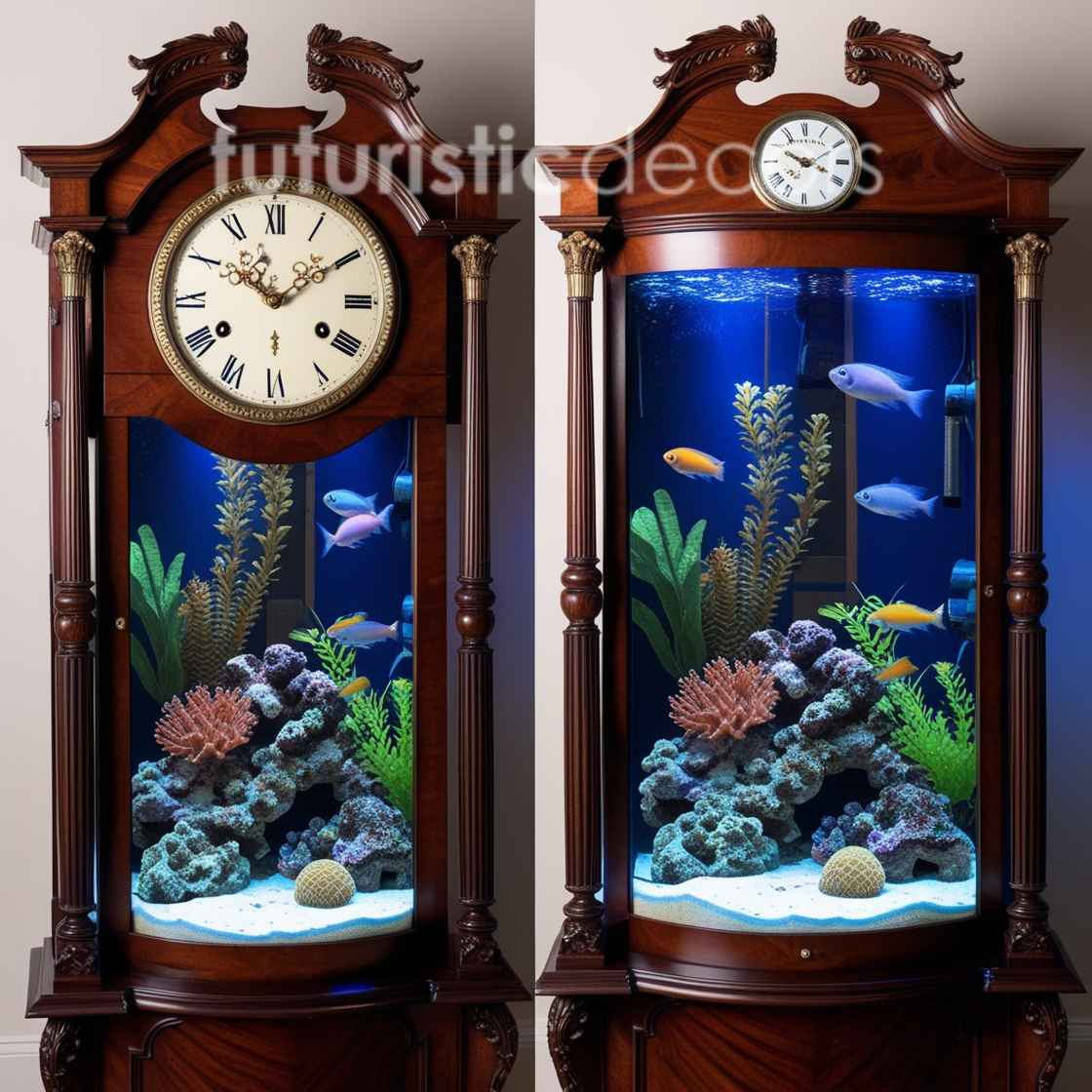 Grandfather Clock Aquarium