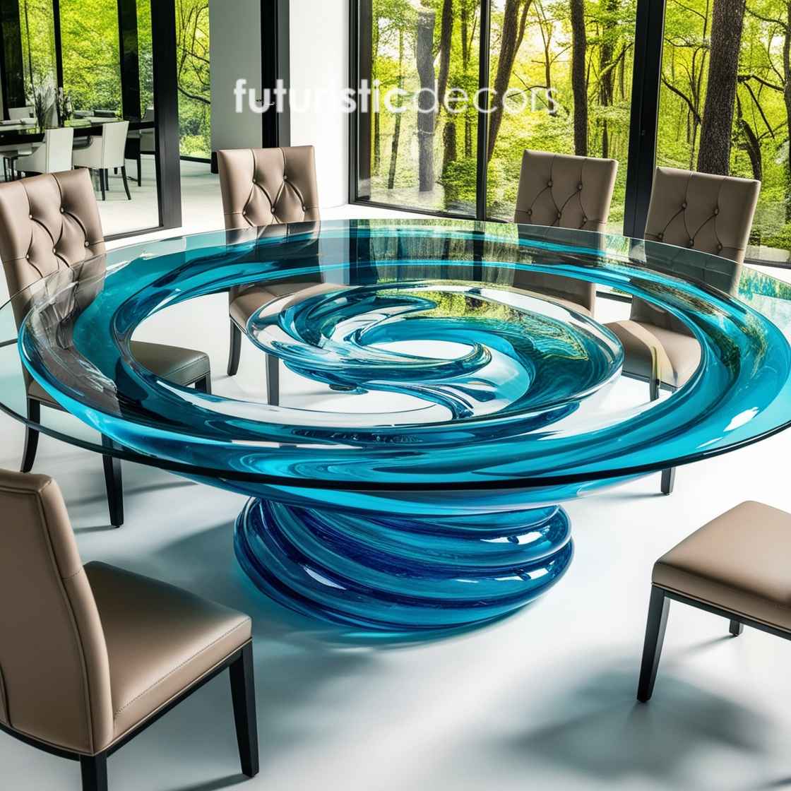 Water Vortex Dining Tables