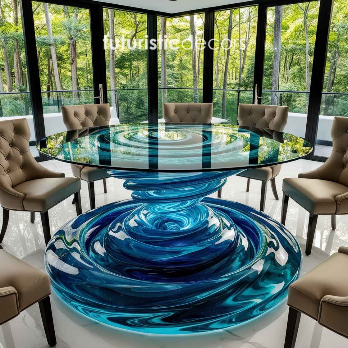 Water Vortex Dining Tables