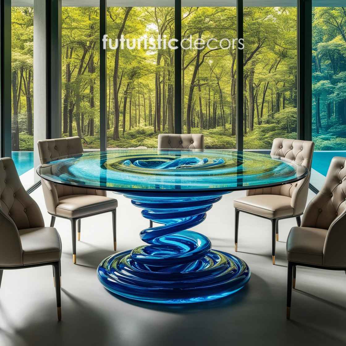 Water Vortex Dining Tables