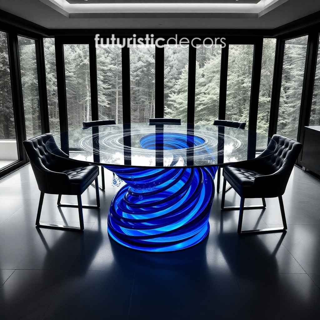 Water Vortex Dining Tables