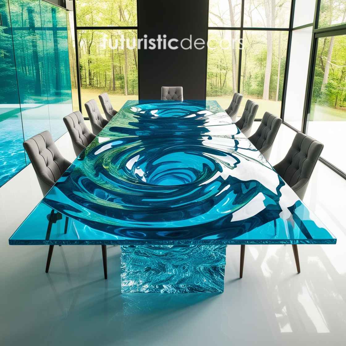 Water Vortex Dining Tables